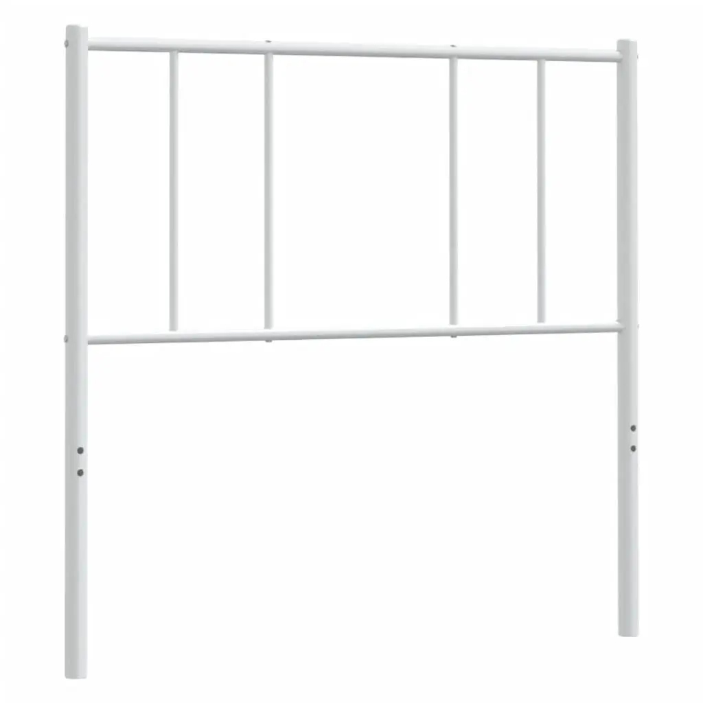 90cm White Metal Headboard for Bedroom Frames