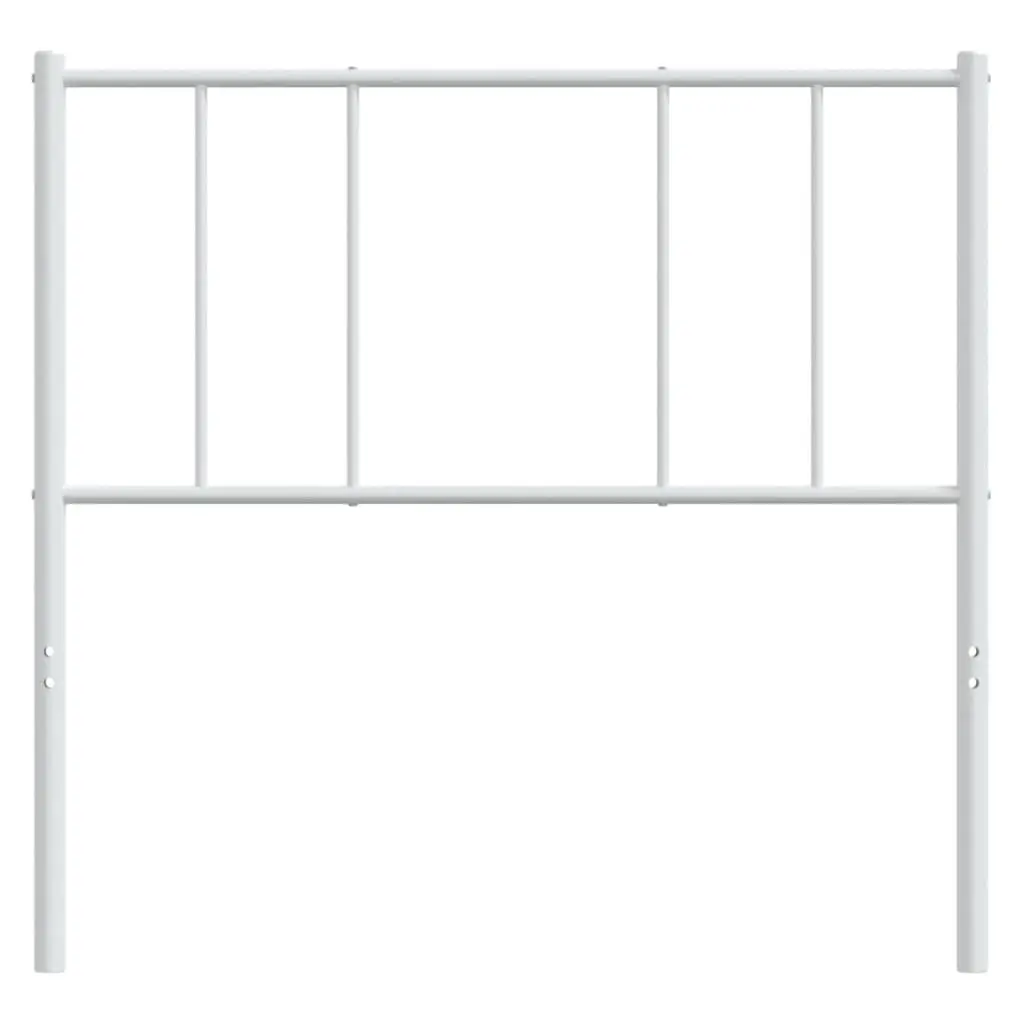 90cm White Metal Headboard for Bedroom Frames