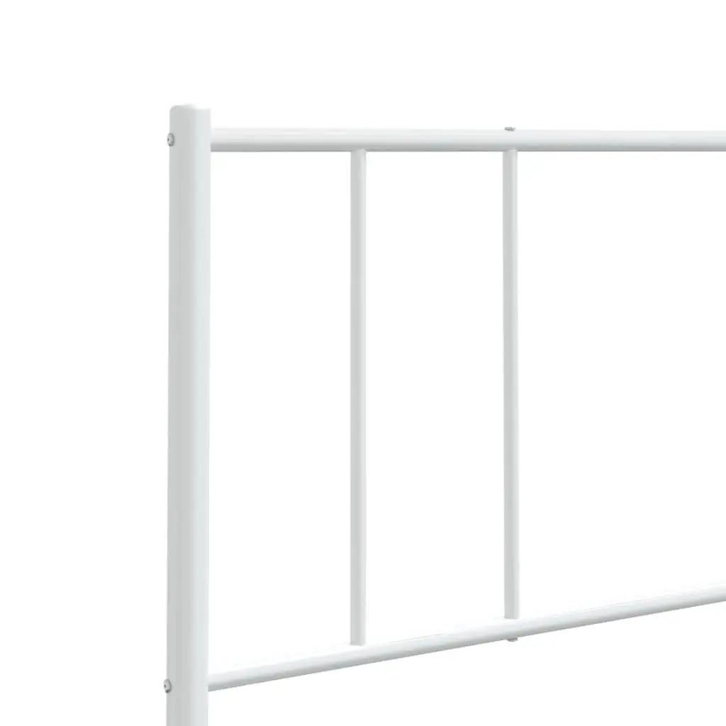 90cm White Metal Headboard for Bedroom Frames