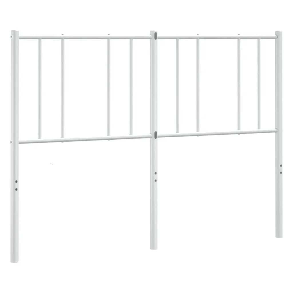 White Metal Headboard for 135cm Bed Frame