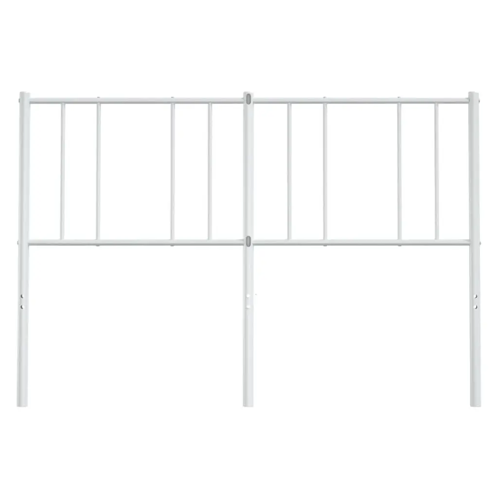 White Metal Headboard for 135cm Bed Frame