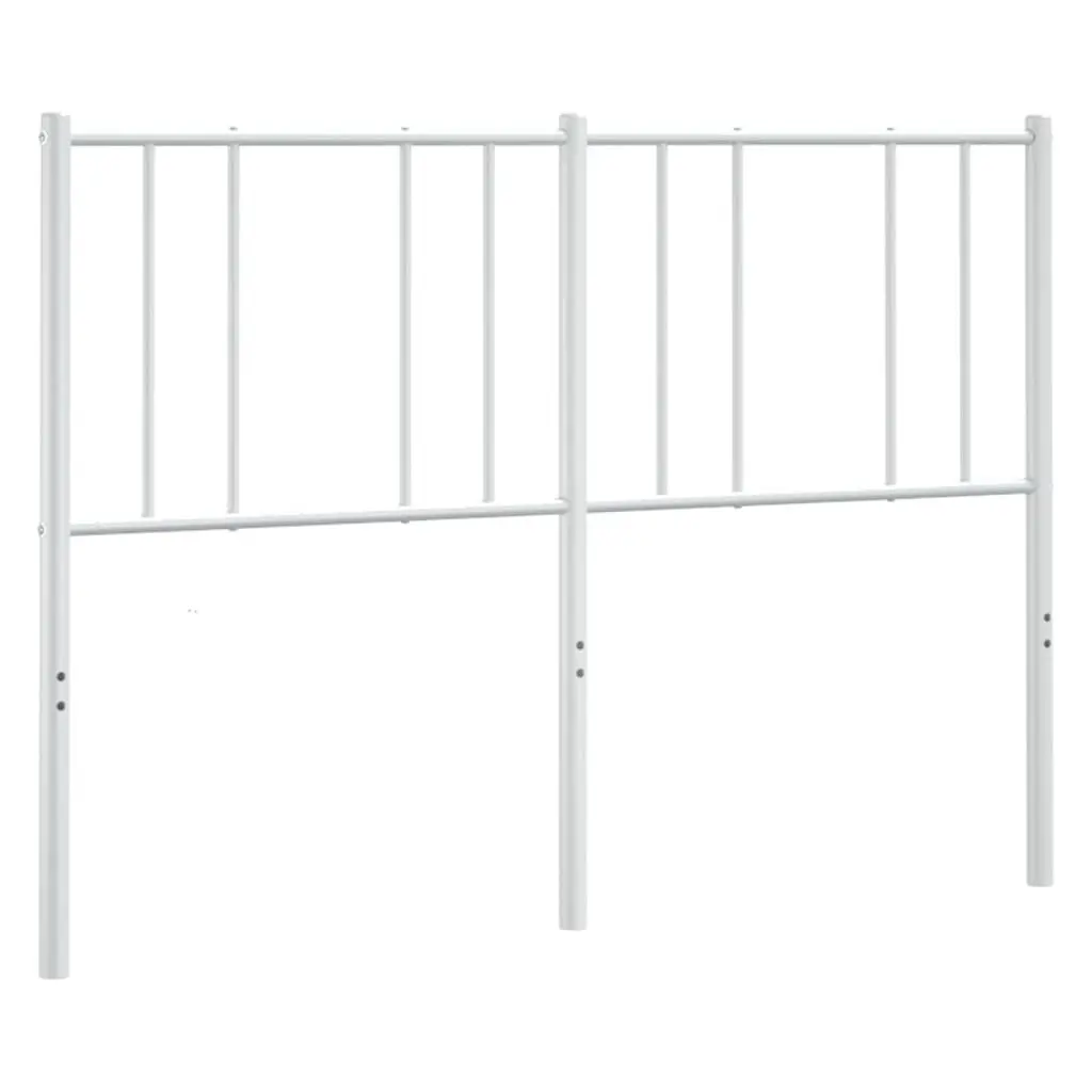 White Metal Headboard for 135cm Bed Frame