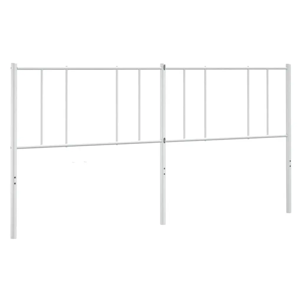 White Metal Headboard for Bedroom Bed Frame
