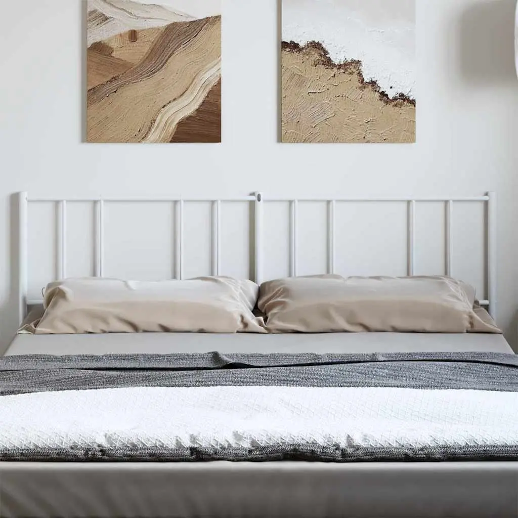 White Metal Headboard for Bedroom Bed Frame