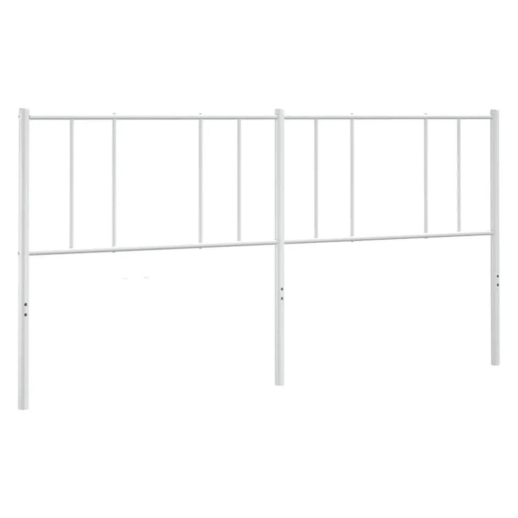 White Metal Headboard for Bedroom Bed Frame