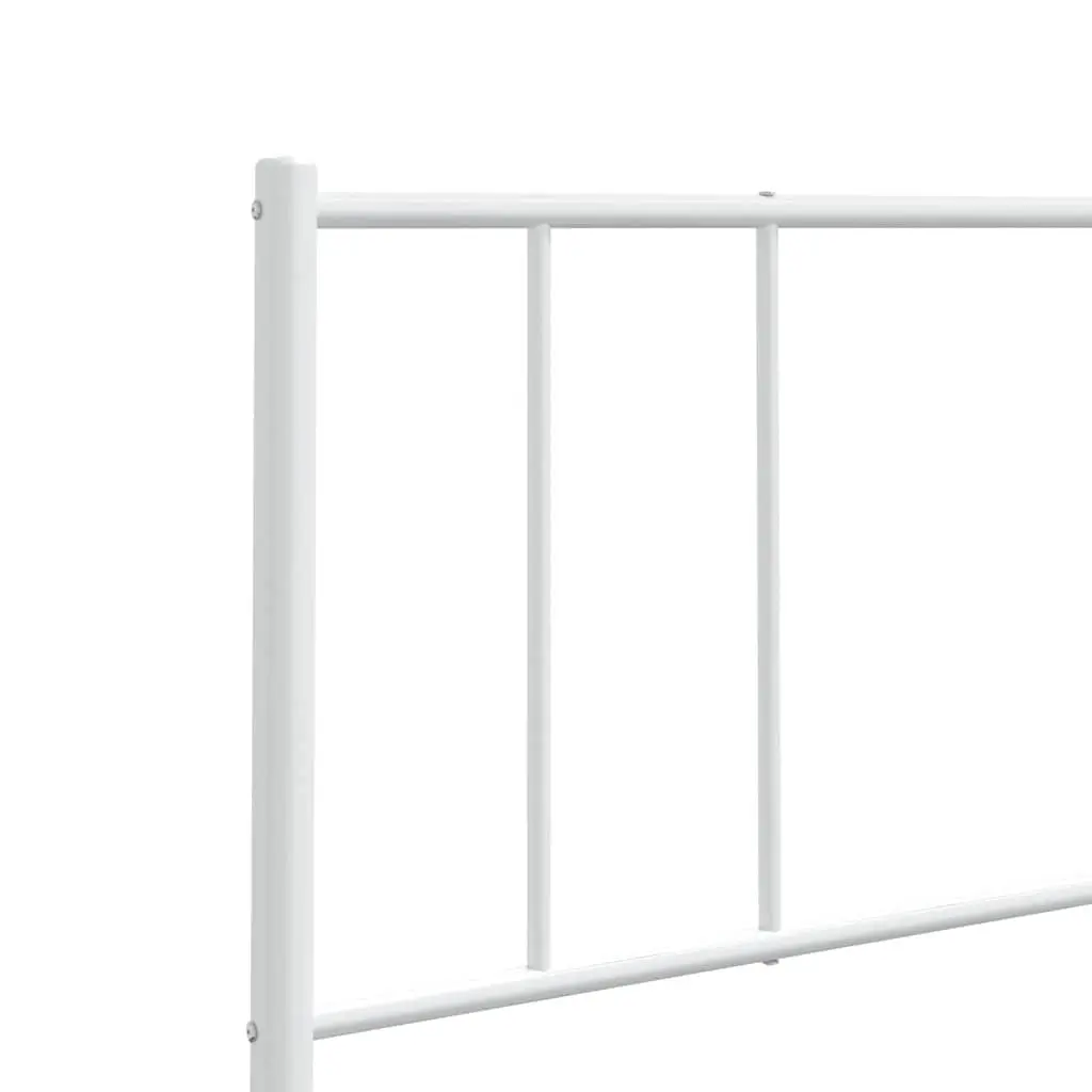 White Metal Headboard for Bedroom Bed Frame