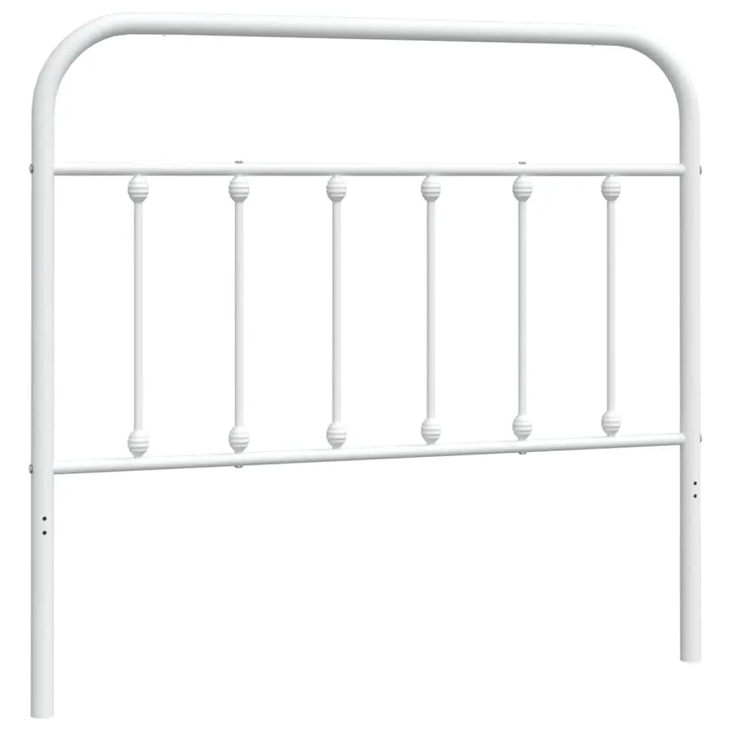 Metal Bed Headboard White 107 cm Bedroom Bed Head Board Replacement