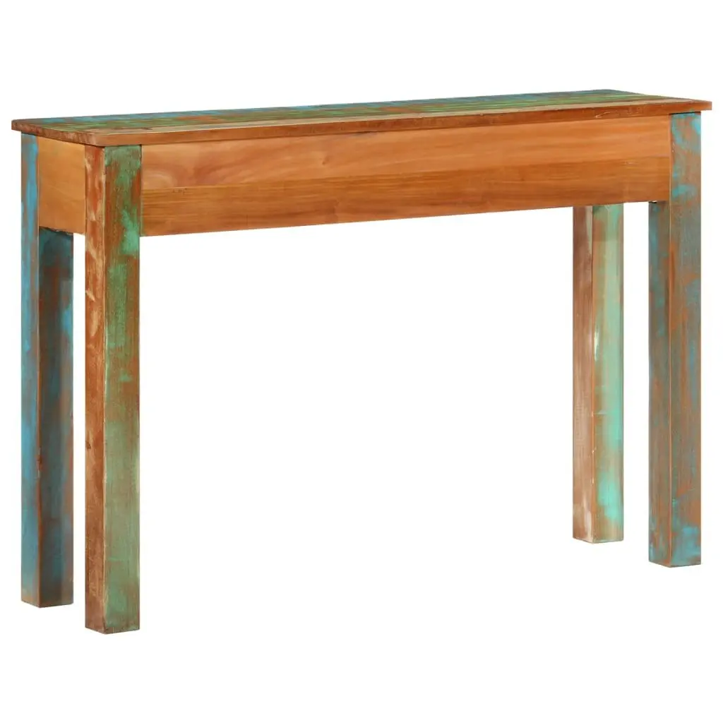 Solid Reclaimed Wood Console Table with 2 Drawers