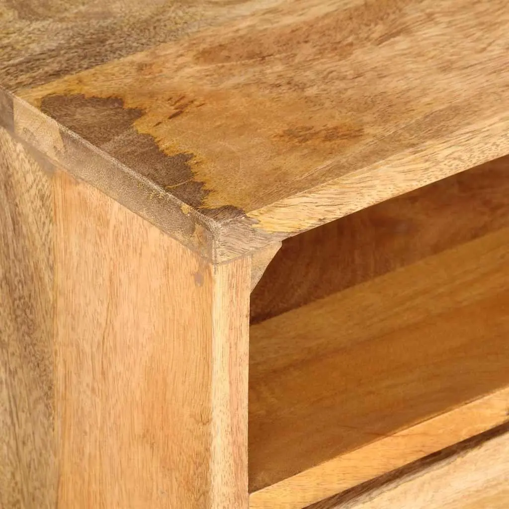 Solid Mango Wood TV Cabinet with Ample Storage 110x30x41 cm