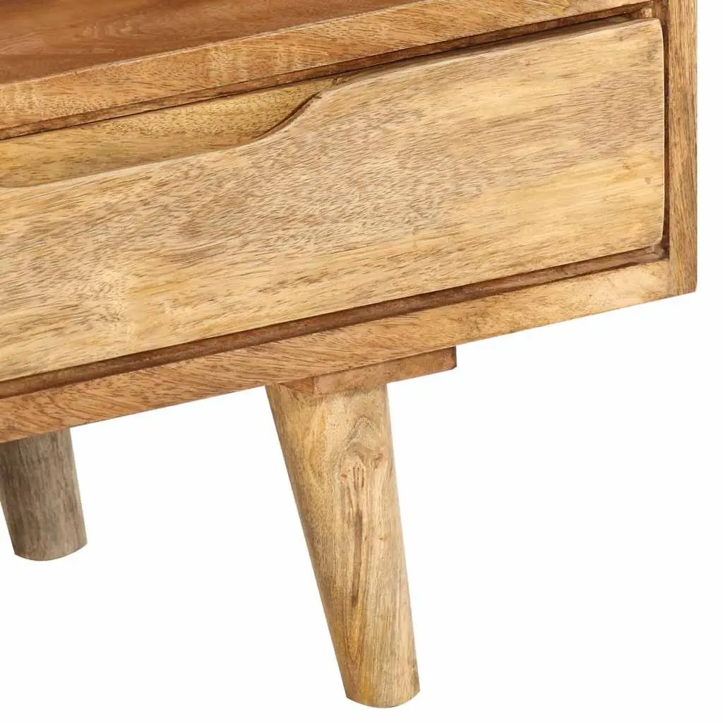 Solid Mango Wood TV Cabinet with Ample Storage 110x30x41 cm