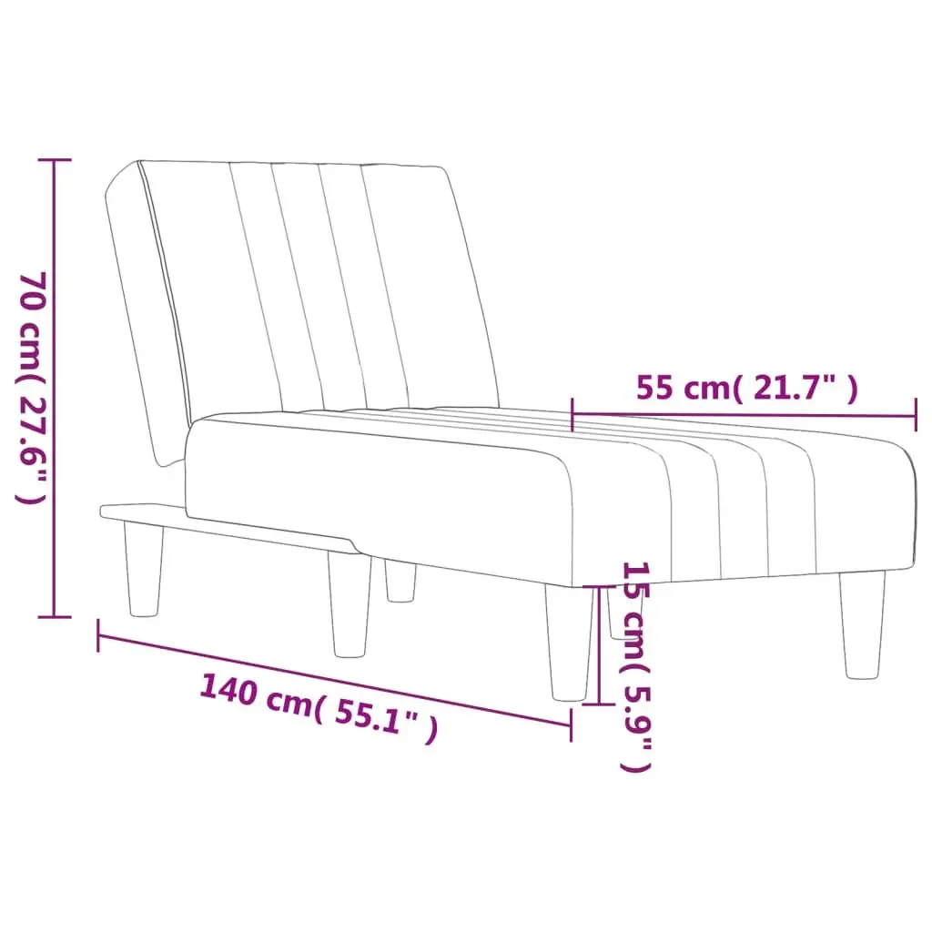 Chaise Longue Reclining Lounge Chair
