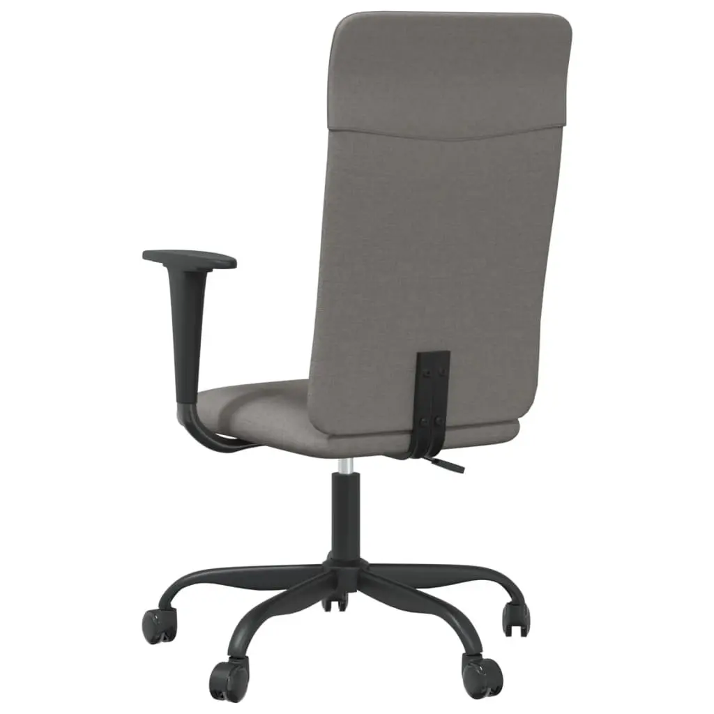 Grey Fabric Office Chair with Adjustable Height and Swivel