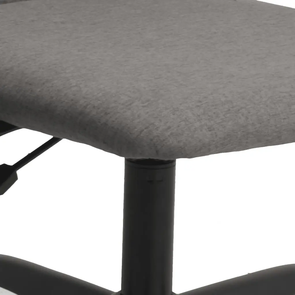 Grey Fabric Office Chair with Adjustable Height and Swivel