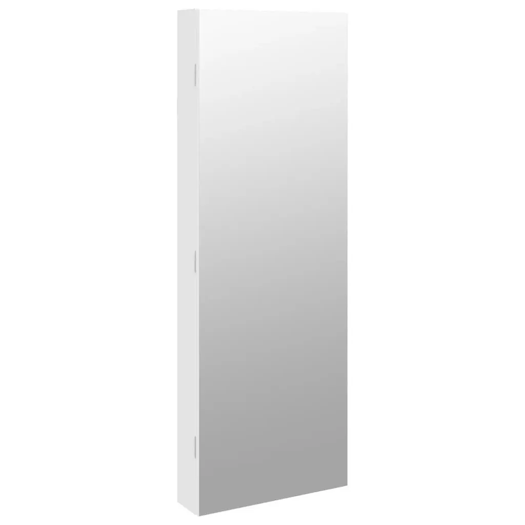 Wall Mounted Mirror Jewellery Cabinet with LED