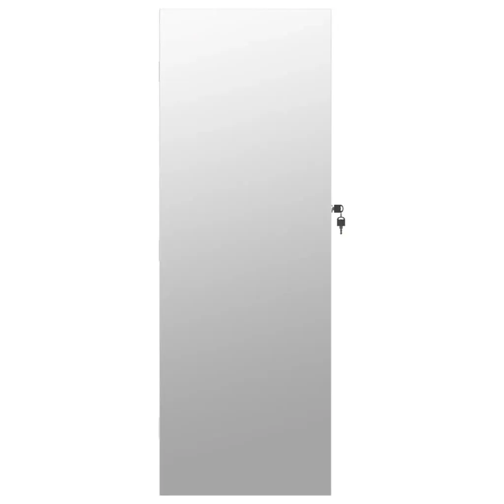 Wall Mounted Mirror Jewellery Cabinet with LED