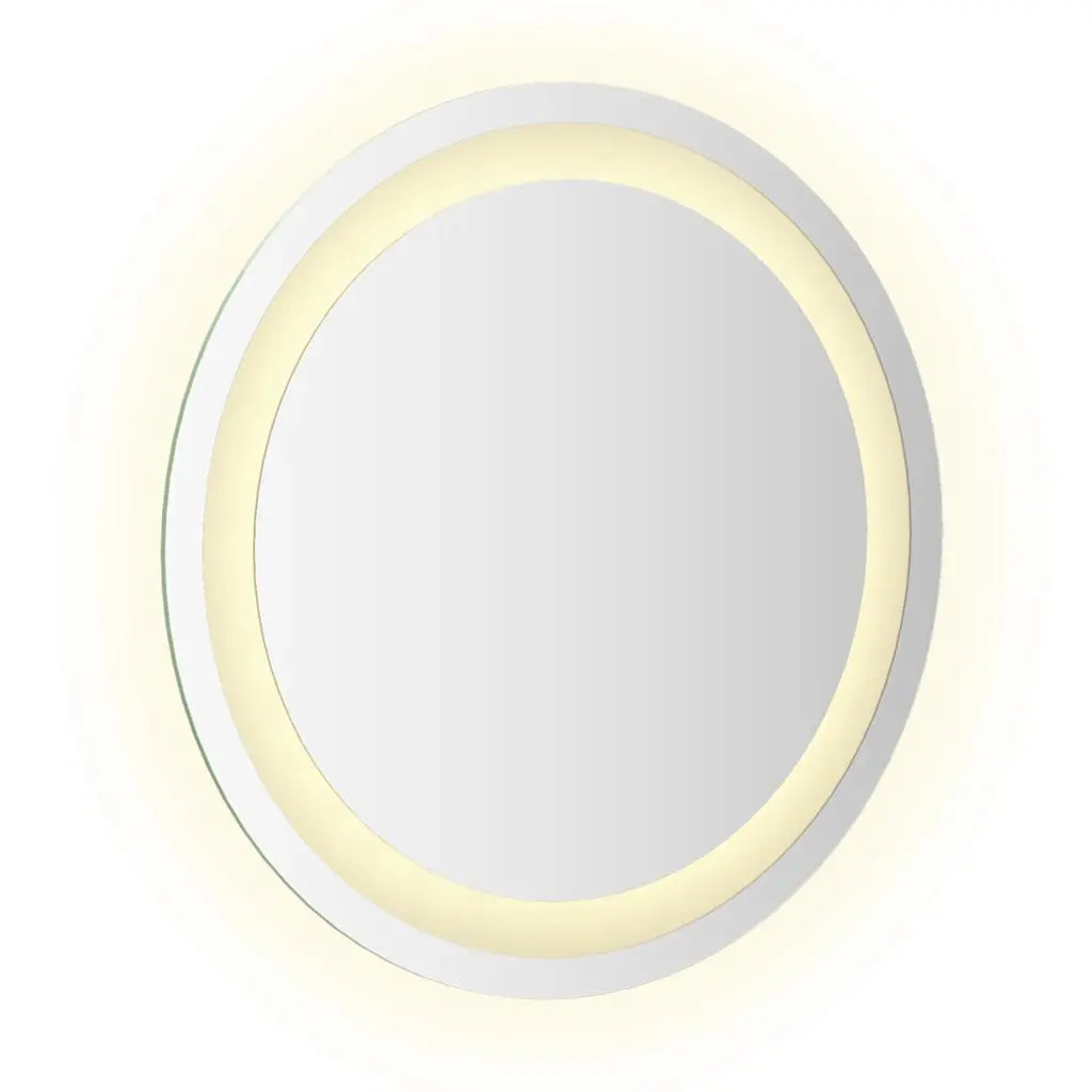 Round LED Bathroom Mirror 40cm with Ambient Lighting