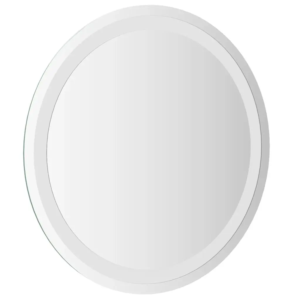 Round 50cm LED Bathroom Mirror with USB Power