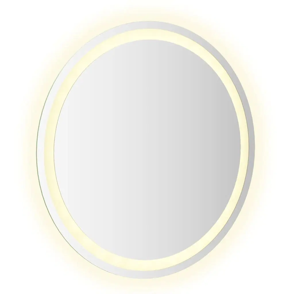60cm Round LED Bathroom Mirror with Integrated Lights