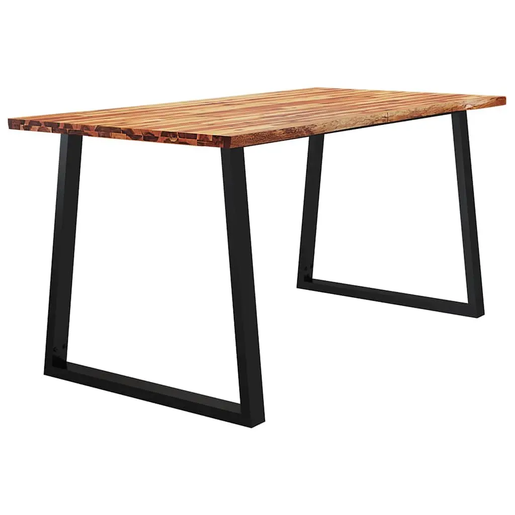 Live Edge Dining Table in Solid Acacia Wood