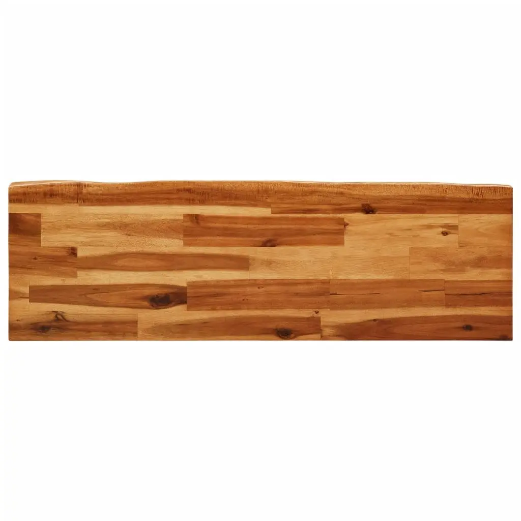 Solid Wood Bench Brown Live Edge 110cm Dining Room Hallway Storage Furniture