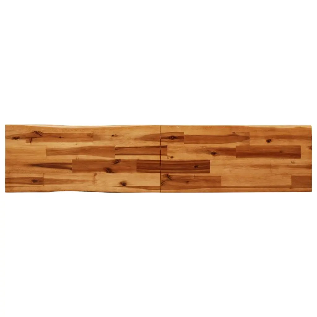 Live Edge 160cm Solid Acacia Wood Bench with Steel Frame