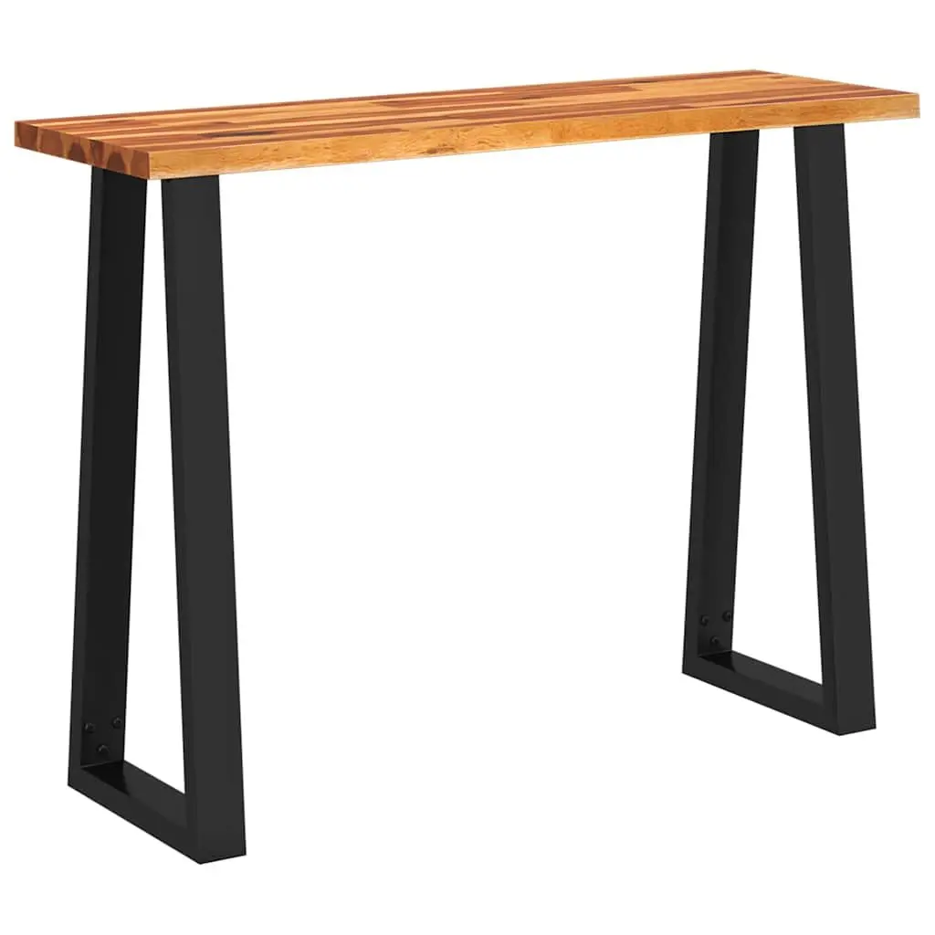 Console Table Solid Wood Acacia Live Edge Brown 110cm x 35cm x 80cm