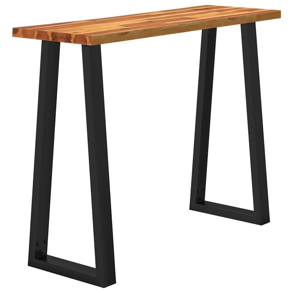 Console Table Solid Wood Acacia Live Edge Brown 110cm x 35cm x 80cm