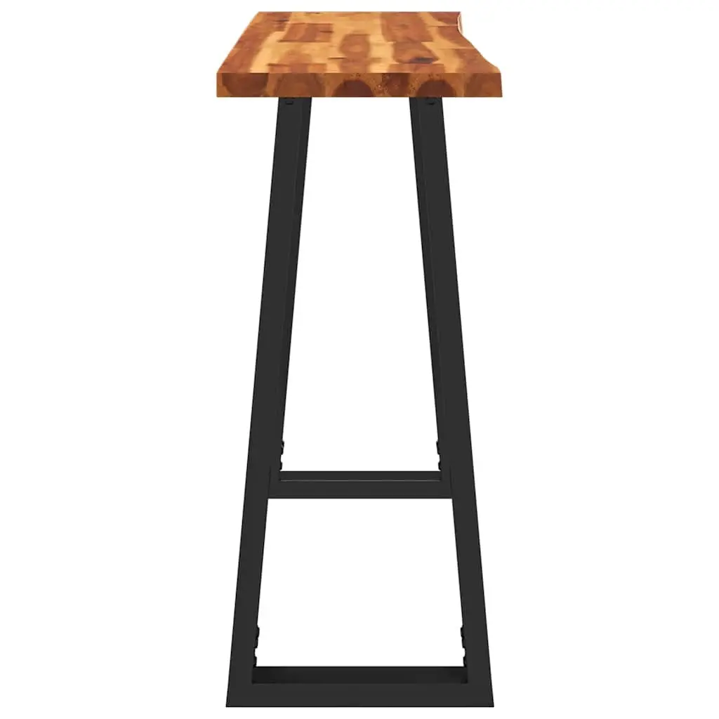 Console Table Solid Wood Acacia Live Edge Brown 110cm x 35cm x 80cm