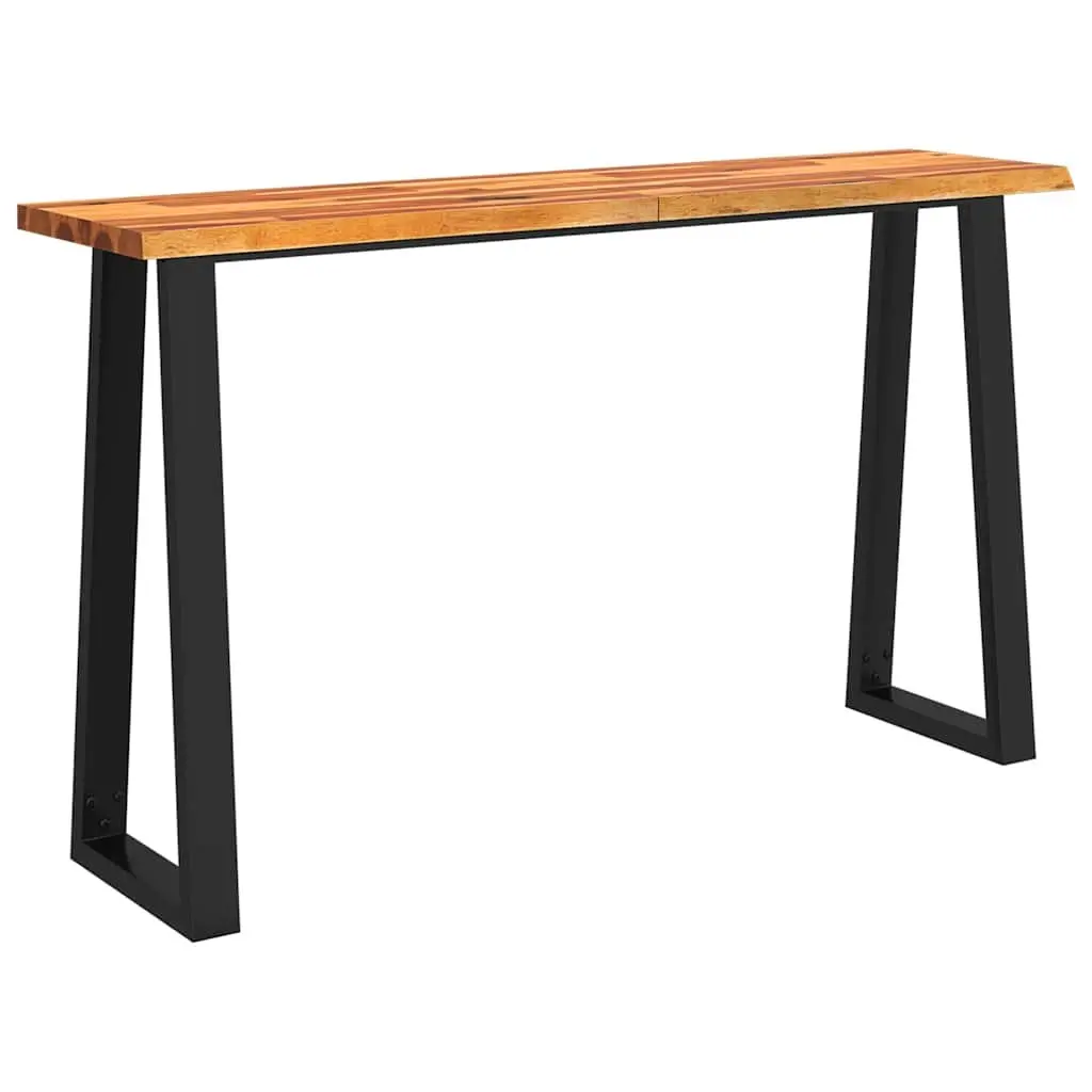 Live Edge Console Table 140x40x80cm in Solid Acacia