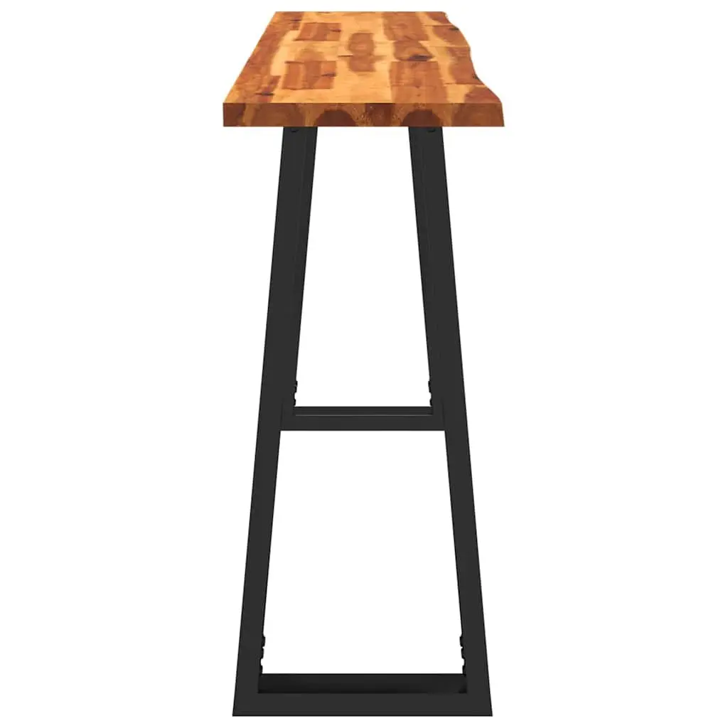 Live Edge Console Table 140x40x80cm in Solid Acacia