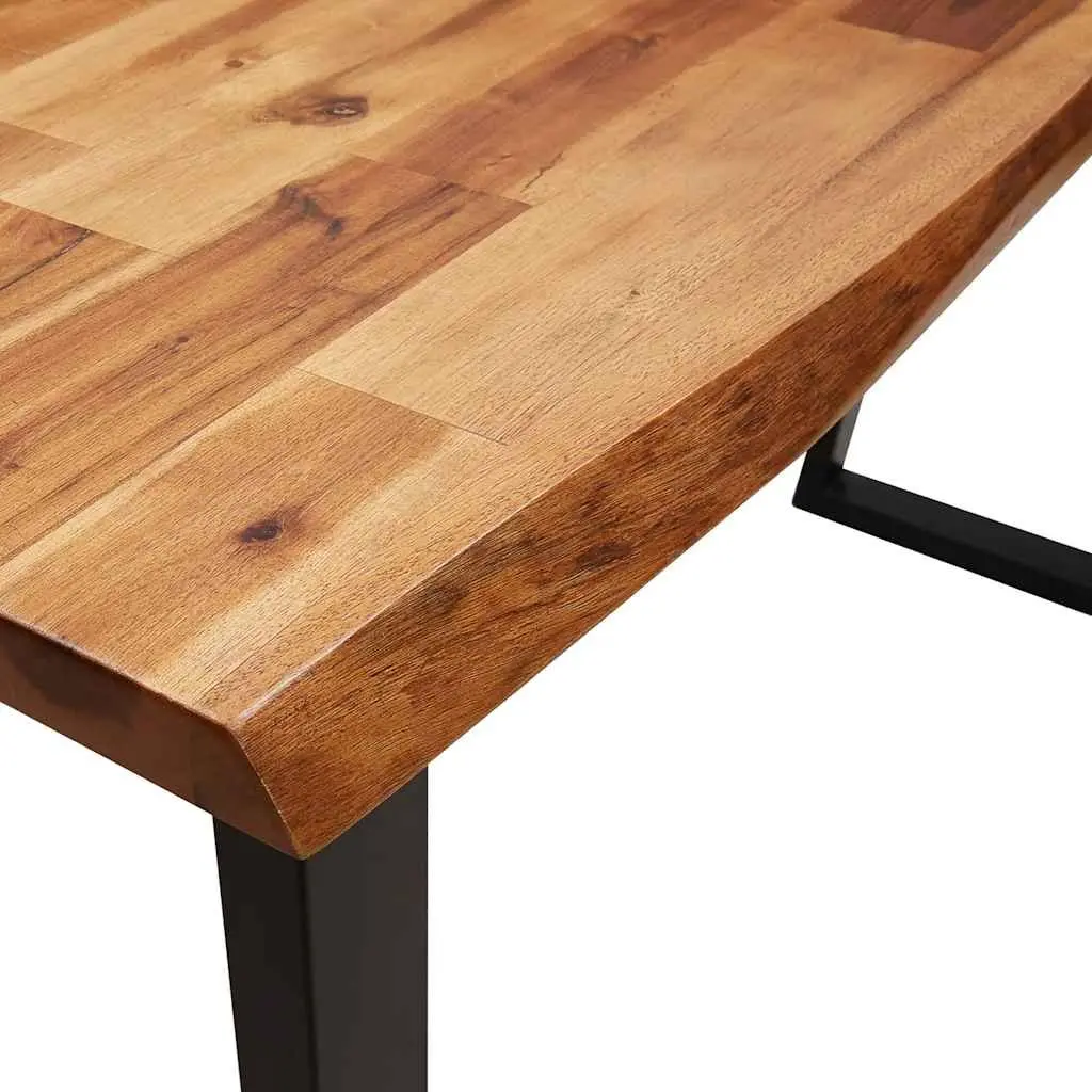 Live Edge Console Table 140x40x80cm in Solid Acacia