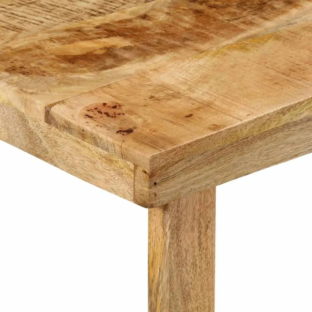 L-Shaped Desk Solid Mango Wood 165x110x75cm Brown