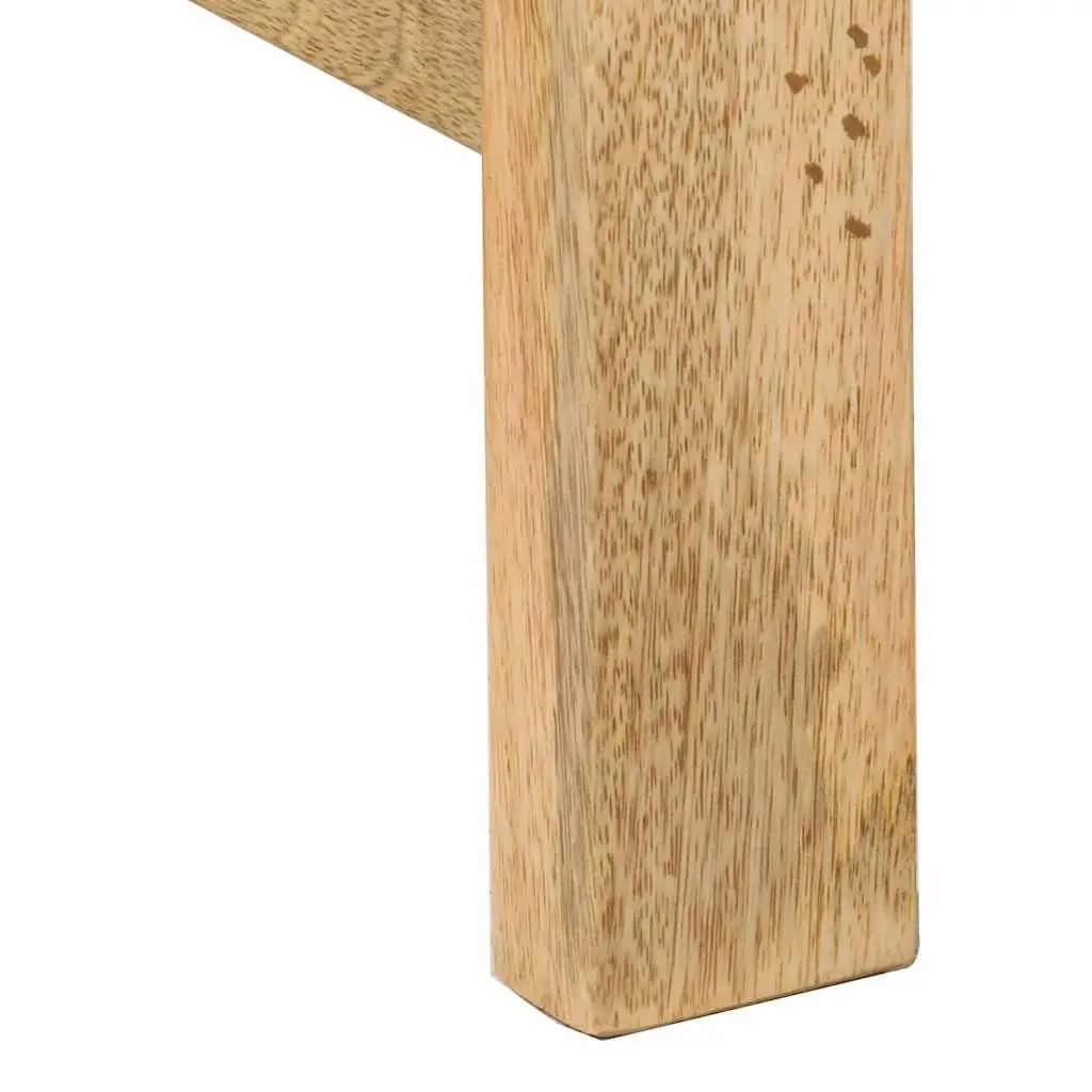 L-Shaped Desk Solid Mango Wood 165x110x75cm Brown