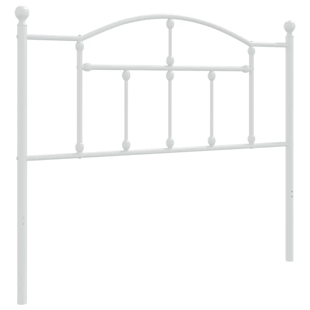 White Metal Headboard 107cm Bedroom Accessory