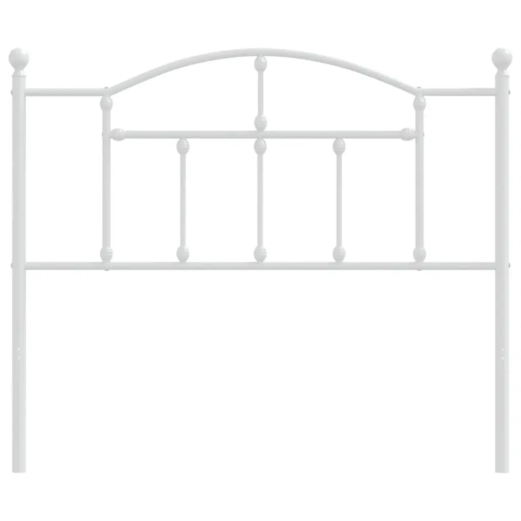 White Metal Headboard 107cm Bedroom Accessory