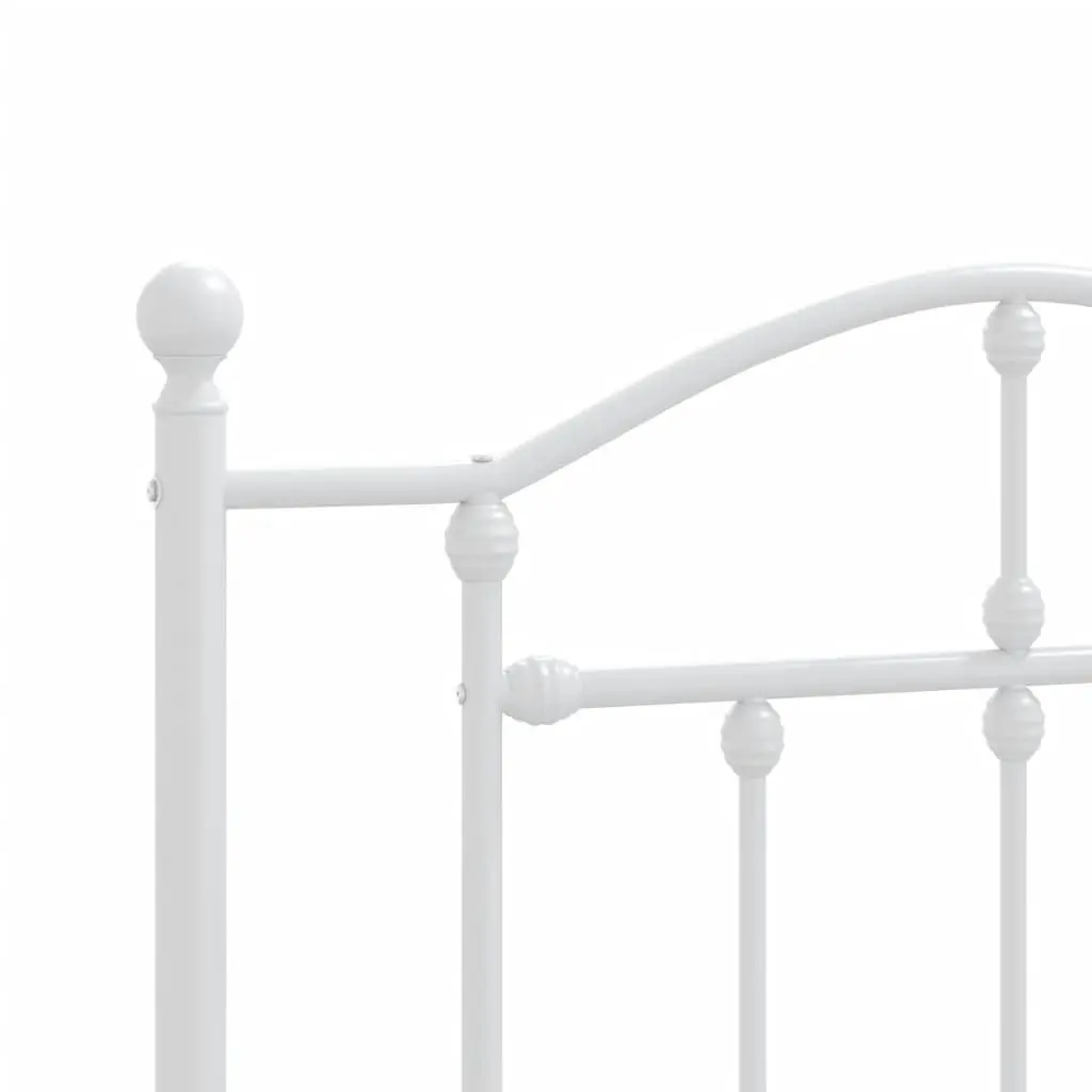White Metal Headboard 107cm Bedroom Accessory