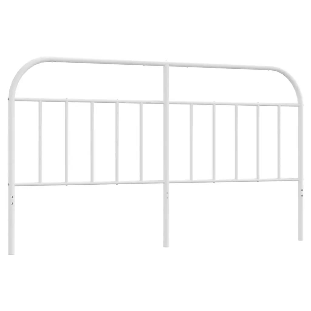 Metal Headboard Powder-coated Steel 180cm White