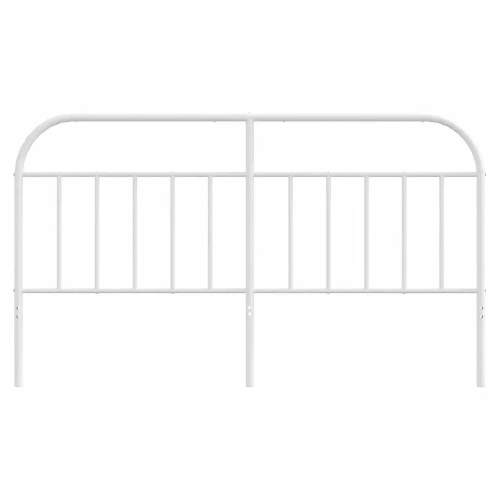 Metal Headboard Powder-coated Steel 180cm White