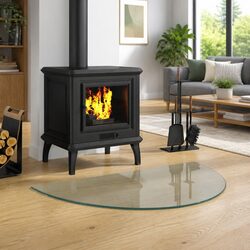 Heat-Resistant Glass Hearth Pad for Fireplace Protection