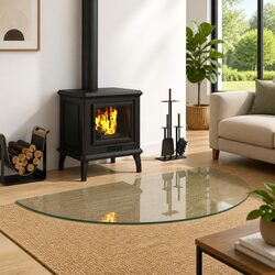 Durable Heat Resistant Glass Hearth Pad for Fireplace