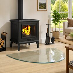 Premium Heat Resistant Glass Hearth Pad 800 x 600 mm