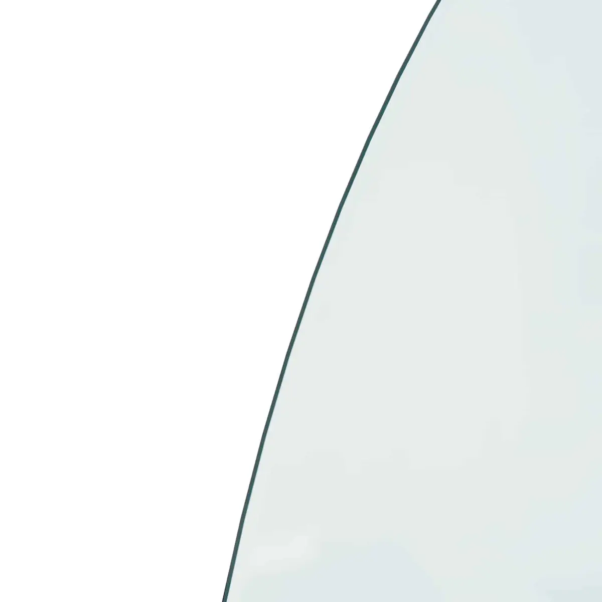 Fireplace Hearth Pad Tempered Glass 800 x 600 mm Transparent