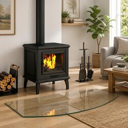 Heat-Resistant Glass Hearth Pad 100 x 50 cm