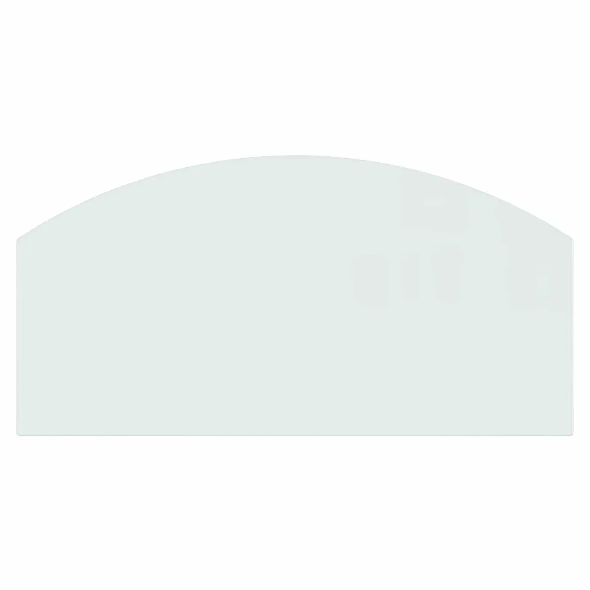 Fireplace Hearth Pad Tempered Glass 100 x 50 cm Transparent Heat Resistant