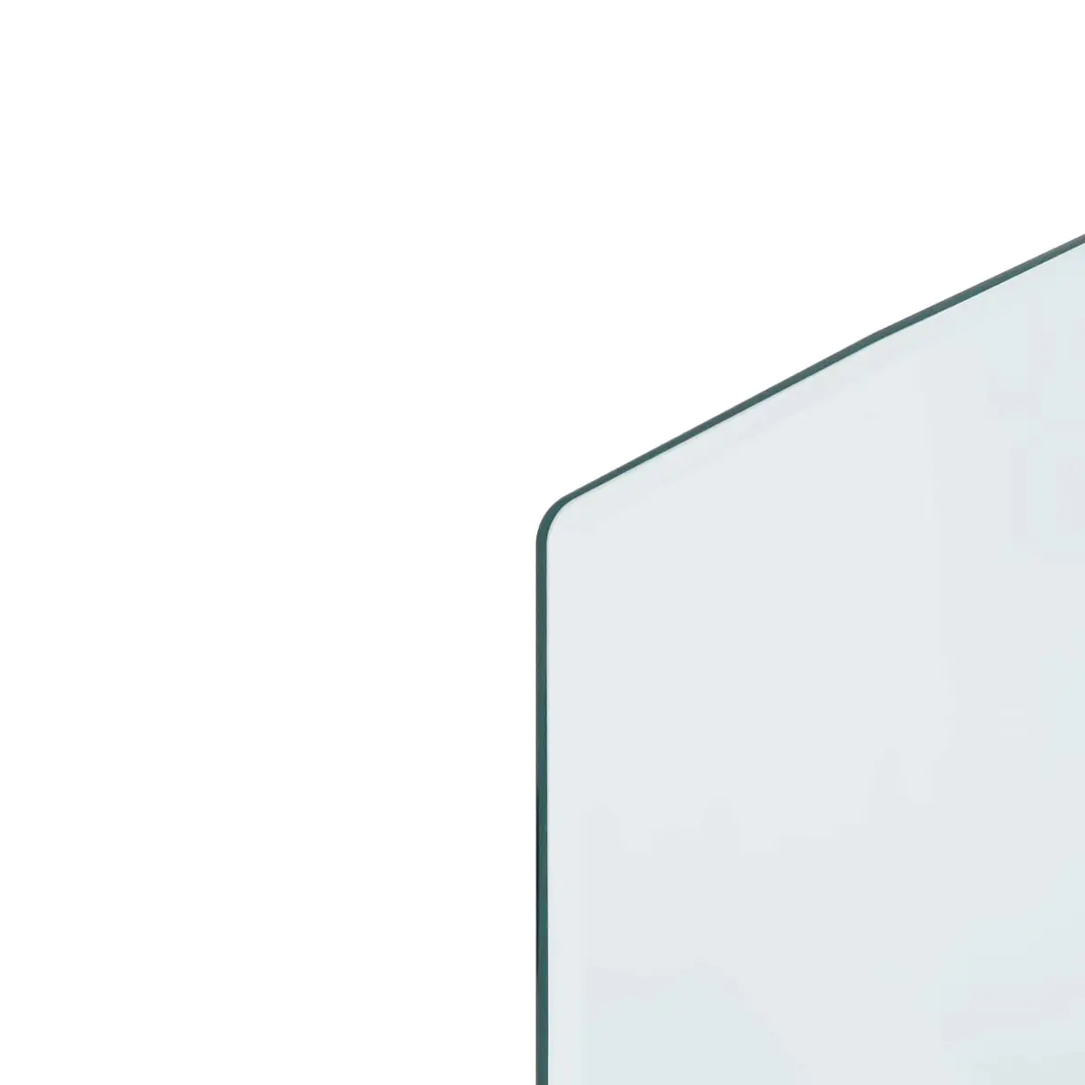 Fireplace Hearth Pad Tempered Glass 120 x 50 cm Transparent Heat Resistant