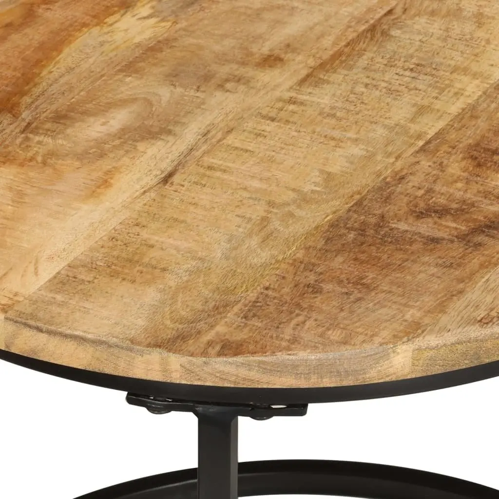 3-Piece Nesting Tables Made of Solid Mango Wood