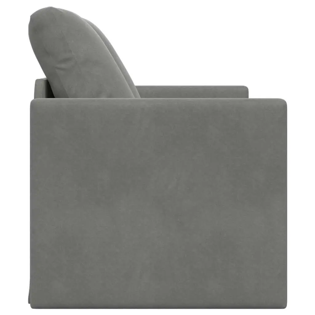 Grey 2-in-1 Convertible Loveseat and Sofa Bed