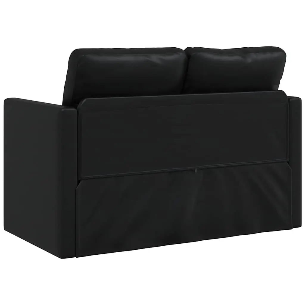 2-in-1 Convertible Floor Sofa Bed in Black