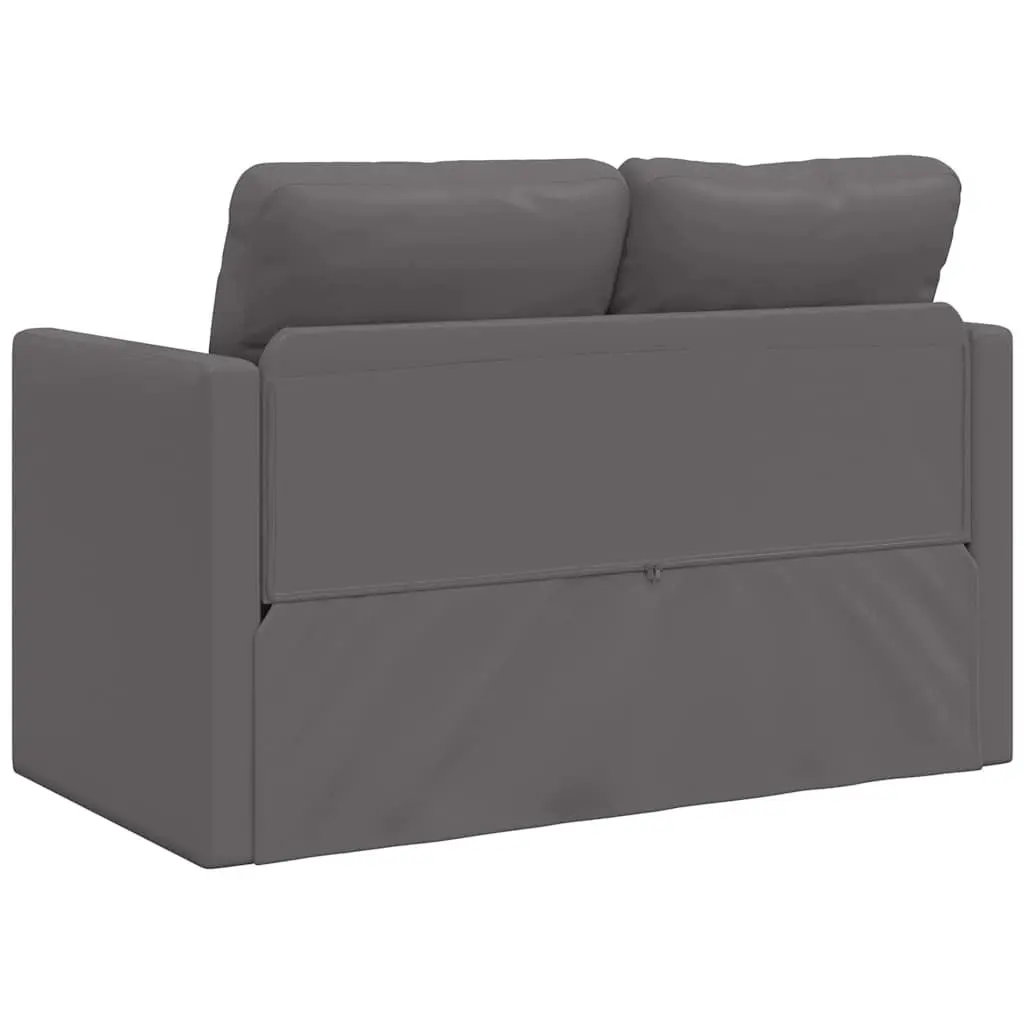Grey 2-in-1 Convertible Loveseat Floor Sofa Bed