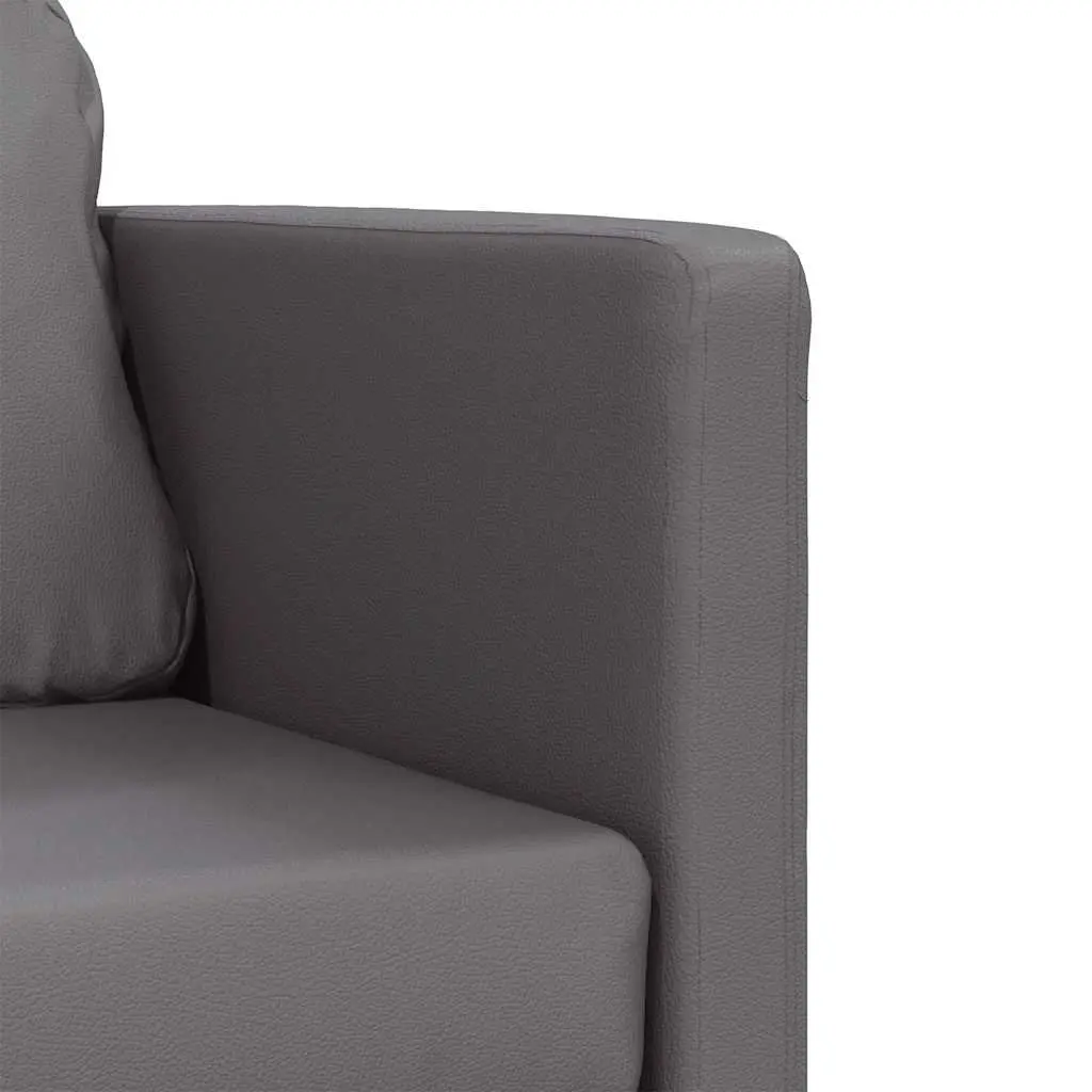 Grey 2-in-1 Convertible Loveseat Floor Sofa Bed